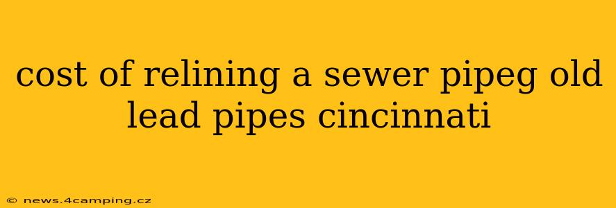 cost of relining a sewer pipeg old lead pipes cincinnati
