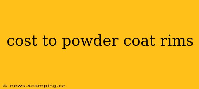 cost to powder coat rims