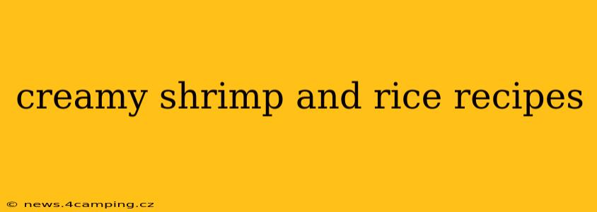 creamy shrimp and rice recipes