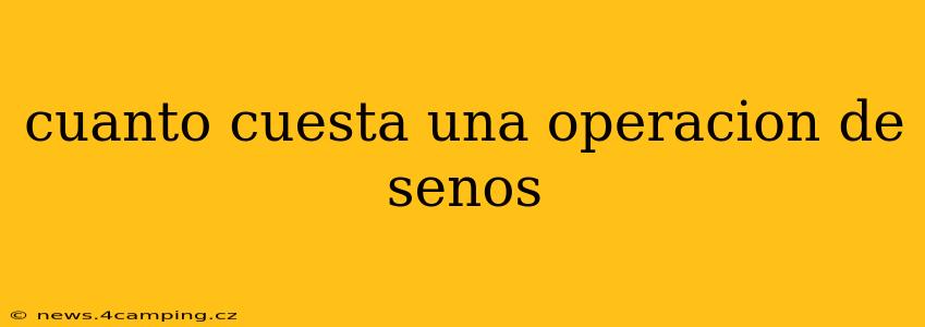 cuanto cuesta una operacion de senos