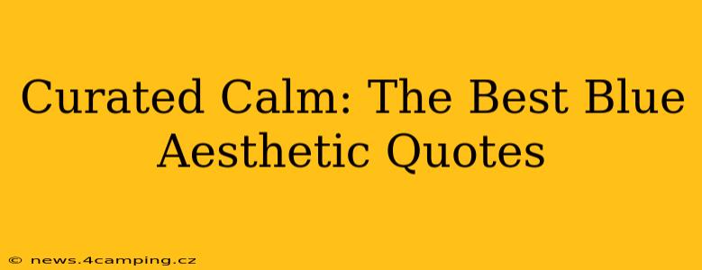Curated Calm: The Best Blue Aesthetic Quotes