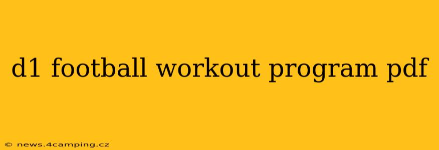 d1 football workout program pdf