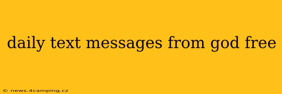 daily text messages from god free