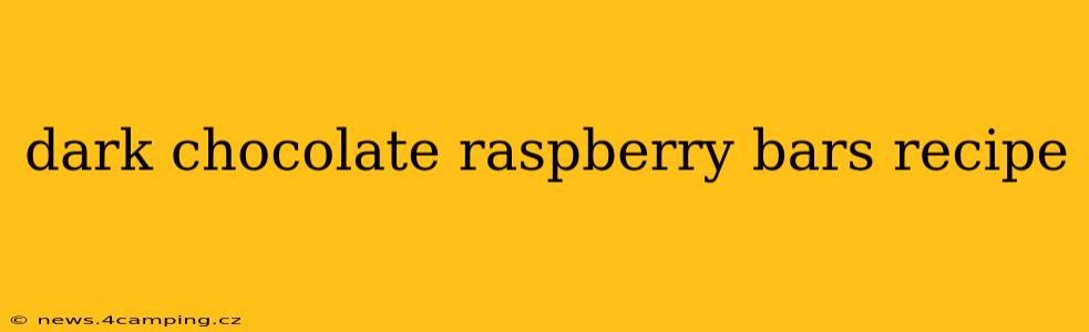 dark chocolate raspberry bars recipe
