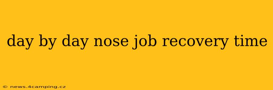 day by day nose job recovery time