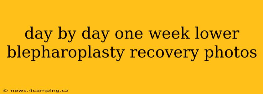 day by day one week lower blepharoplasty recovery photos