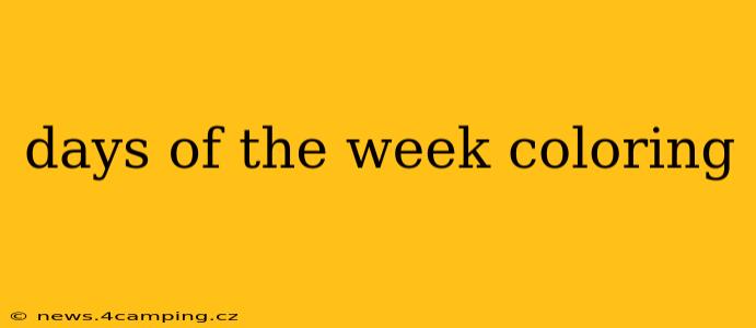 days of the week coloring