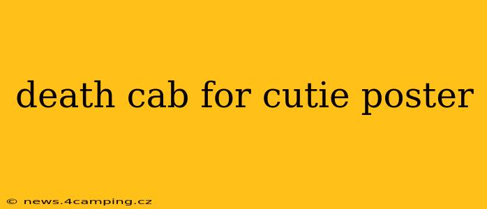 death cab for cutie poster