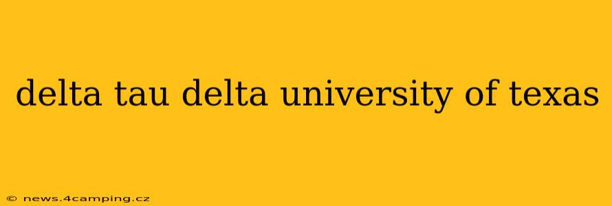 delta tau delta university of texas