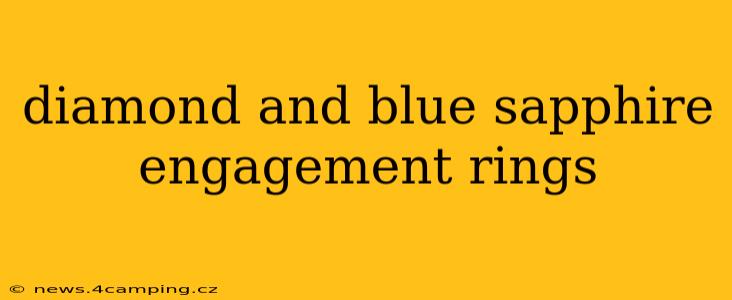 diamond and blue sapphire engagement rings