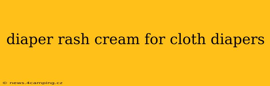 diaper rash cream for cloth diapers