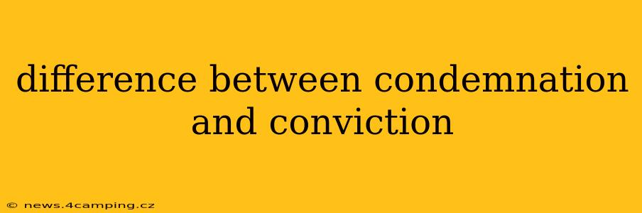difference between condemnation and conviction