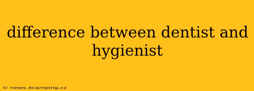 difference between dentist and hygienist