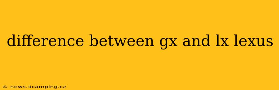 difference between gx and lx lexus