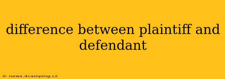 difference between plaintiff and defendant