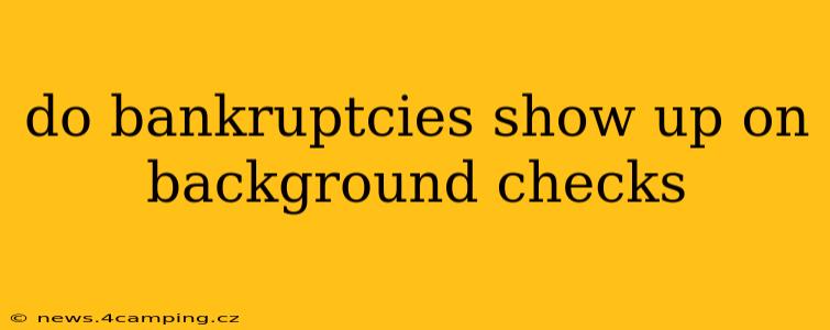 do bankruptcies show up on background checks
