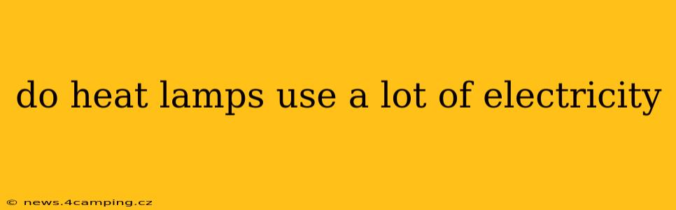 do heat lamps use a lot of electricity