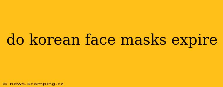 do korean face masks expire