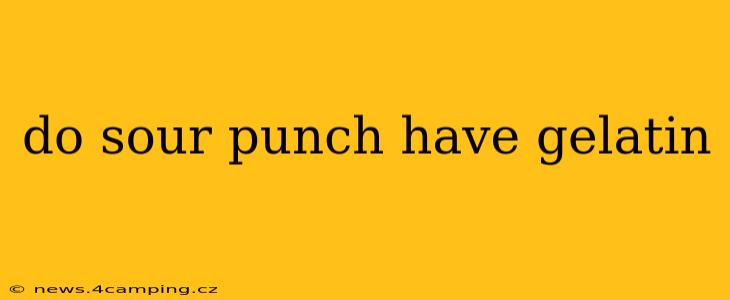 do sour punch have gelatin