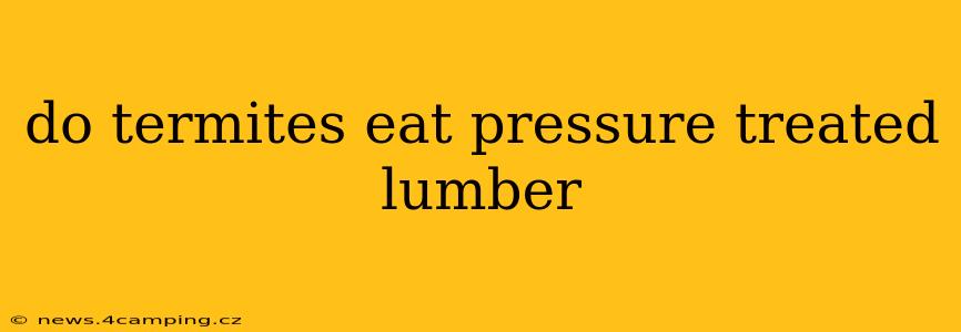 do termites eat pressure treated lumber
