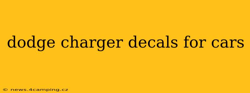 dodge charger decals for cars