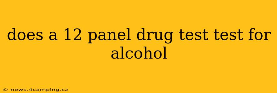 does a 12 panel drug test test for alcohol