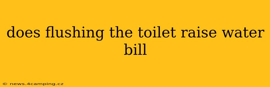does flushing the toilet raise water bill