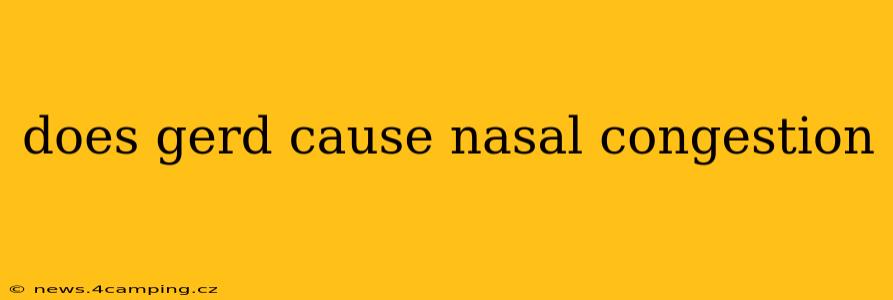 does gerd cause nasal congestion
