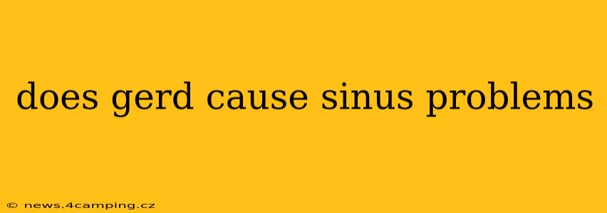 does gerd cause sinus problems