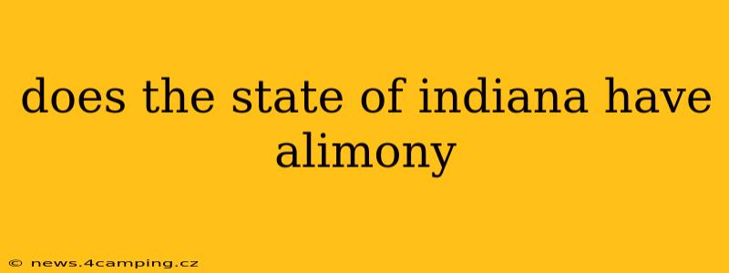 does the state of indiana have alimony