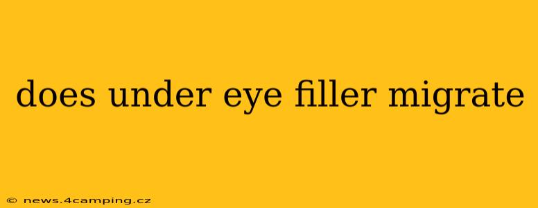 does under eye filler migrate
