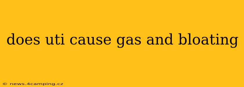 does uti cause gas and bloating