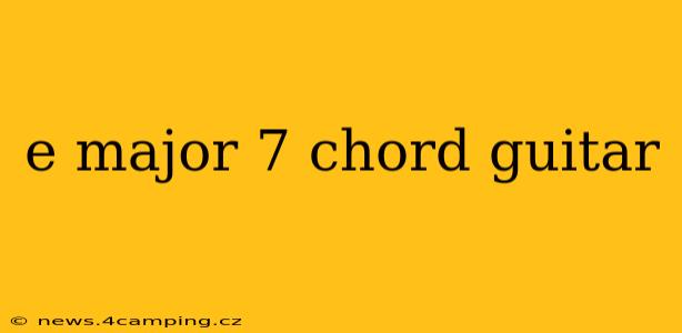 e major 7 chord guitar