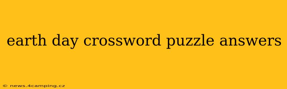 earth day crossword puzzle answers