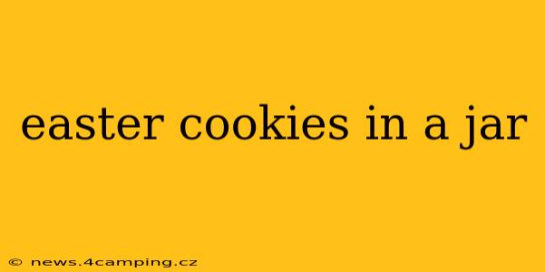 easter cookies in a jar