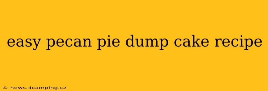 easy pecan pie dump cake recipe