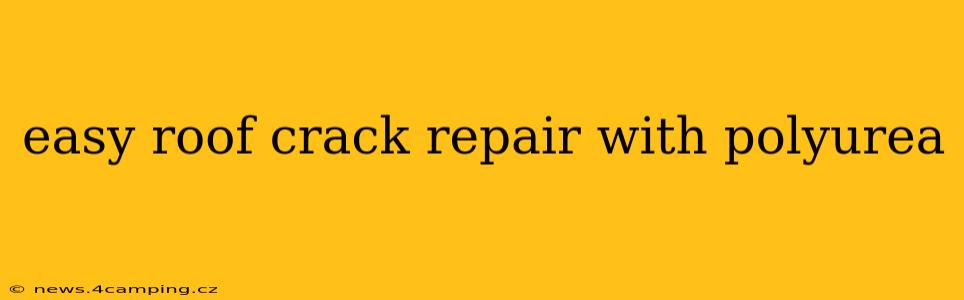 easy roof crack repair with polyurea
