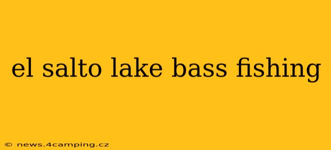 el salto lake bass fishing