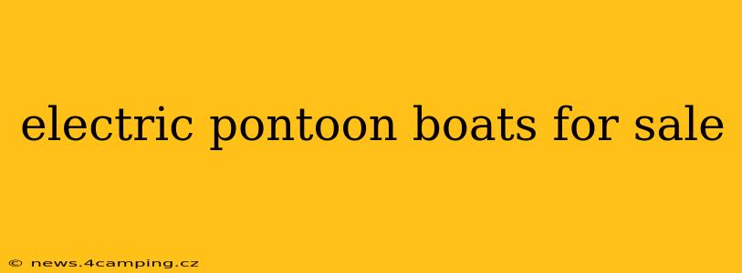 electric pontoon boats for sale