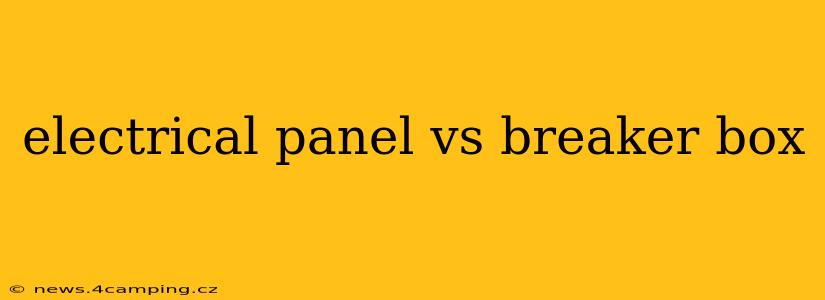 electrical panel vs breaker box