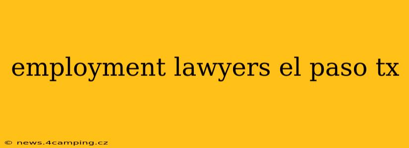 employment lawyers el paso tx