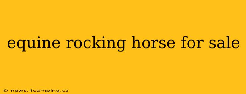 equine rocking horse for sale
