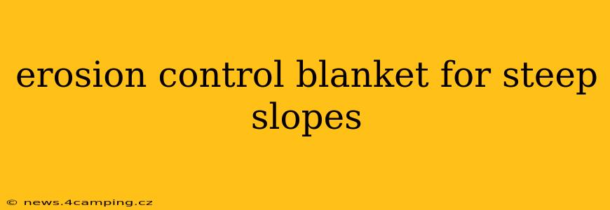 erosion control blanket for steep slopes