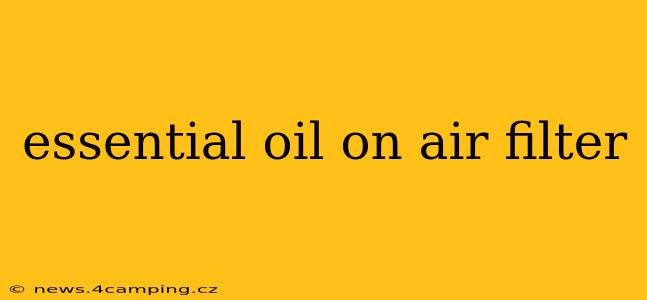 essential oil on air filter