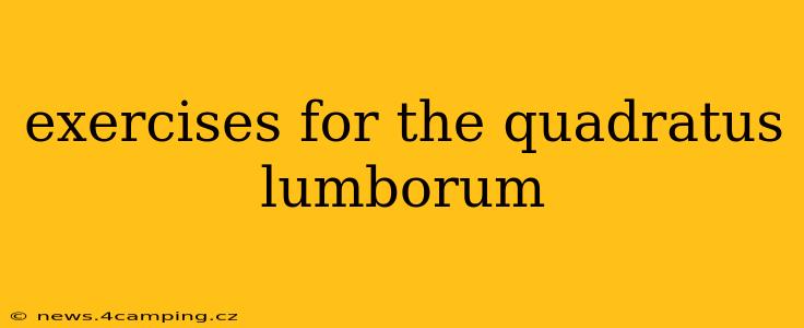 exercises for the quadratus lumborum