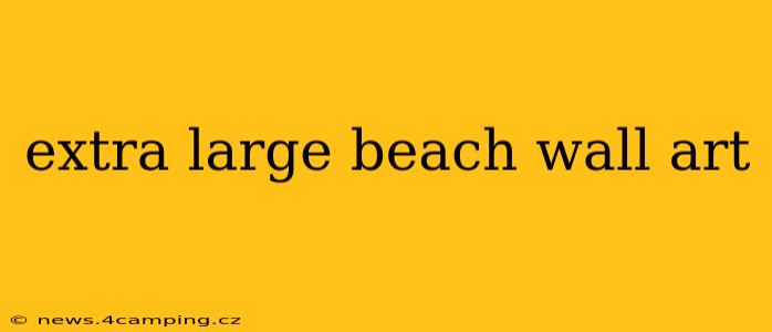 extra large beach wall art