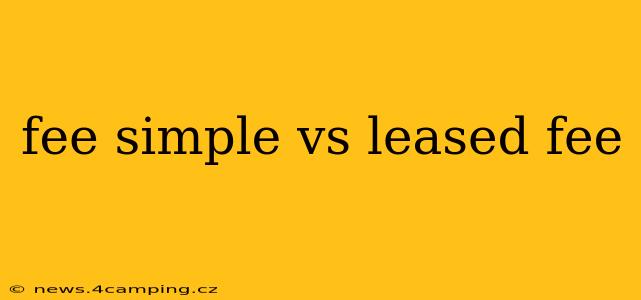fee simple vs leased fee