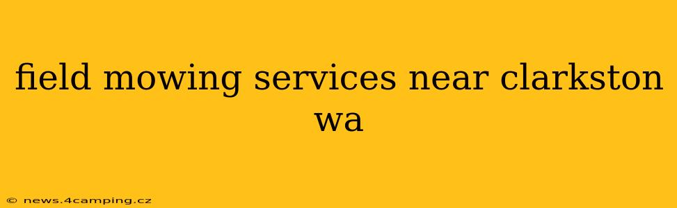 field mowing services near clarkston wa