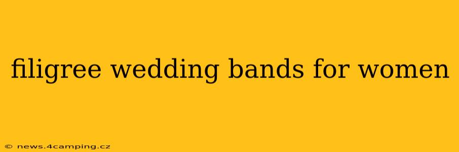filigree wedding bands for women