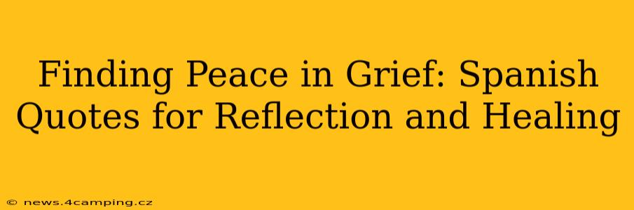 Finding Peace in Grief: Spanish Quotes for Reflection and Healing